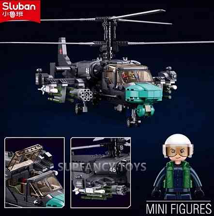 Конструктор модель боевой вертолет КА 52 Sluban 913 шт блоков Lego. Харьков