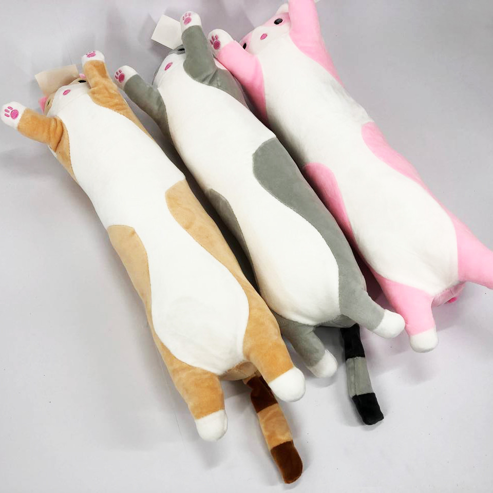 Кот обнимусь мягкий 50 см, Кот-подушка подарок для девушки, Игрушка антистресс котик XG-76 Львов - изображение 8