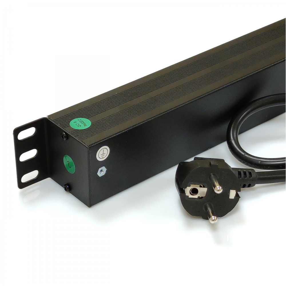 Мережевий фільтр Kingda (KD-GER(16)N1008WKPDY30W19A) чорний, 8 розеток з вимикачем, довжина кабелю 1.8 м Київ - фото 5