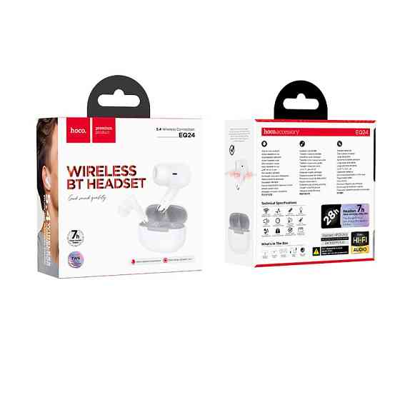 Бездротові навушники HOCO EQ24 Estrella Білий Зірка Київ