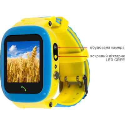 Смарт-часы Amigo GO004 GLORY Splashproof Camera+LED Blue-Yellow (976265) Винница