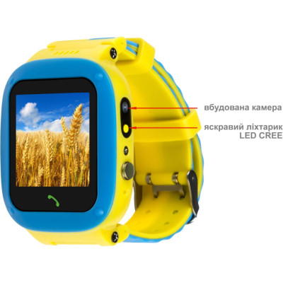 Смарт-часы Amigo GO004 GLORY Splashproof Camera+LED Blue-Yellow (976265) Винница - изображение 5
