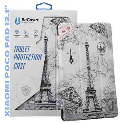 Чехол для планшета BeCover Smart Case Xiaomi Poco Pad 12.1" Paris (711571) Винница