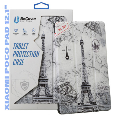 Чехол для планшета BeCover Smart Case Xiaomi Poco Pad 12.1" Paris (711571) Винница - изображение 1