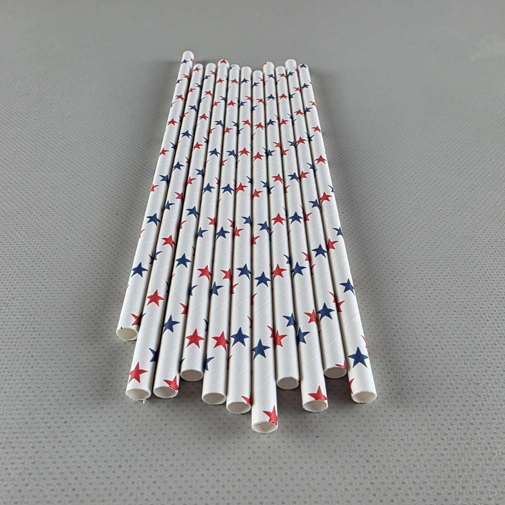 Соломка трубочка бумажная Ø 5 мм 20 см 