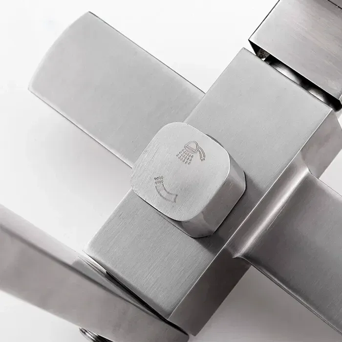 Змішувач для ванни з душовим гарнітуром Frap H802 F22802 сатин Київ - фото 5