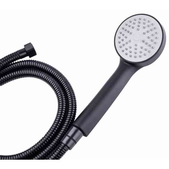 Змішувач для ванни Lidz (BLA) 14 43 006-1 New з душовим гарнітуром, чорний Київ