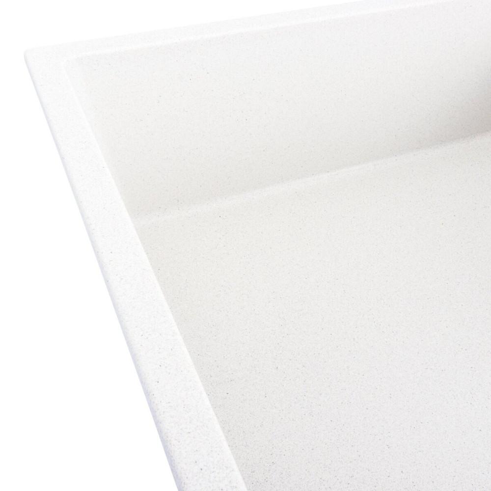 VALESO Гранітна мийка для кухні VALESO DIAMOND 8650 матова Біла в крапку Київ - фото 2