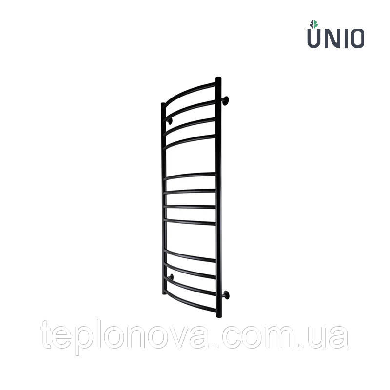 Полотенцесушитель Черный Нержавейка UNIO 1200x530-12 Лесенка Дуга Елит Черная Черновцы - изображение 1