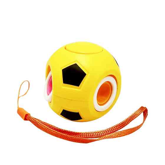 Дитяча іграшка-антистрес "Футбольний м'яч" BK168-27(Yellow) з петелькою Вінниця