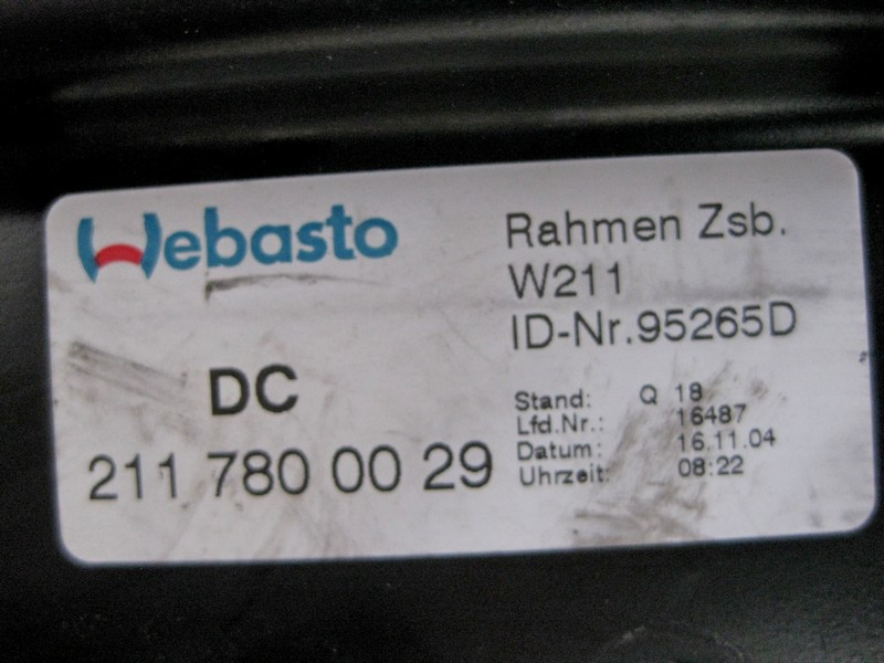 Mercedes-Benz  A2117801929 Люк у зборі без моторчика E-Class W211 Одеса - фото 5