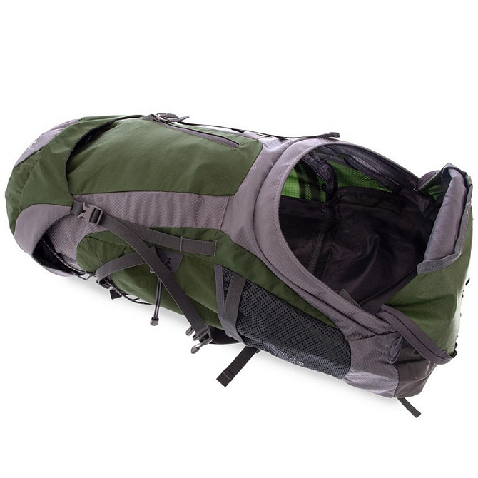 Рюкзак туристичний каркасний COLOR LIFE 172 60л нижній вхід оливковий Київ - фото 8