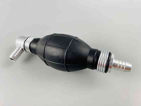 Ручний насос для перекачування рідини з клапаном масло-бензостійка гума алюмінієві наконечники d=8 мм Мукачево