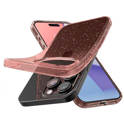 Чохол до мобільного телефона Spigen Apple iPhone 15 Pro Liquid Crystal Glitter Rose Quartz (ACS06702) Вінниця - фото 5