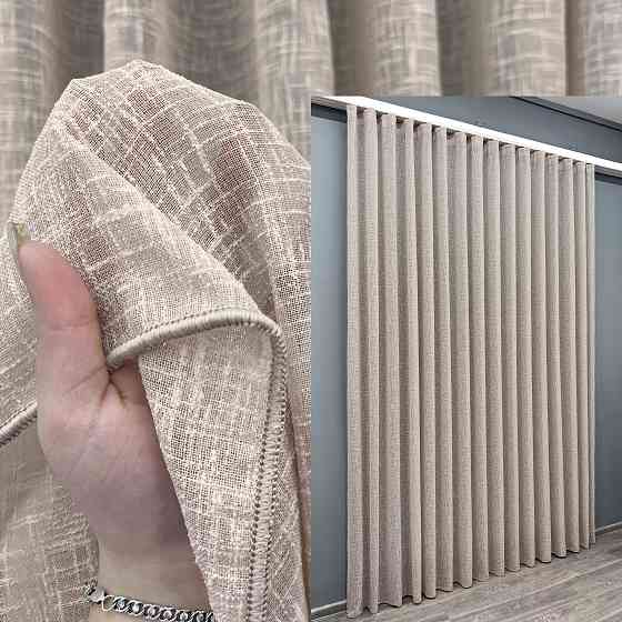 Тюль лен однотонный, коллекция 