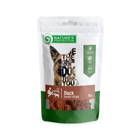 Nature's Protection Duck Breast Strips Ласощі для собак смужки з качиної грудки, 75 г Киев