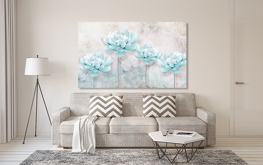 Картина полотно у вітальню / спальню    Квіти  MLP_275 ( 60х30см ) 80x120 см Київ - фото 2