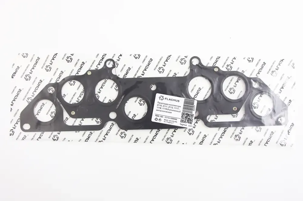 Прокладка коллектора 21114 выпускного 4-слойная Flagmus (1118, 1.6-16кл.) Винница - изображение 2