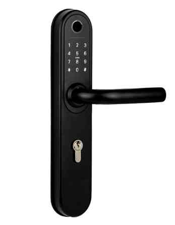 Розумний дверний біометричний замок SEVEN LOCK SL-7768BF (85мм) black Київ