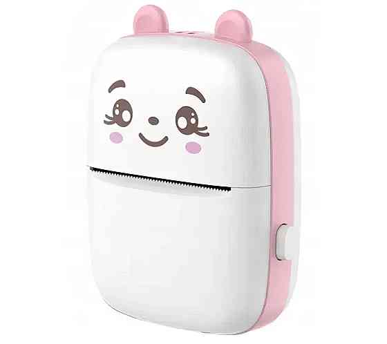 Термопринтер дитячий бездротовий Cat Ears 8499, біло-рожевий Винница