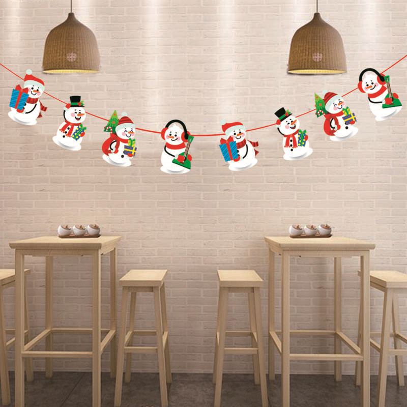 Новогодняя гирлянда Снеговики 280 см разноцветный Киев - изображение 1