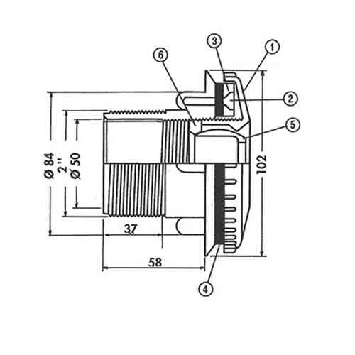 Форсунка встроенная в стену Hayward 3315LG 2