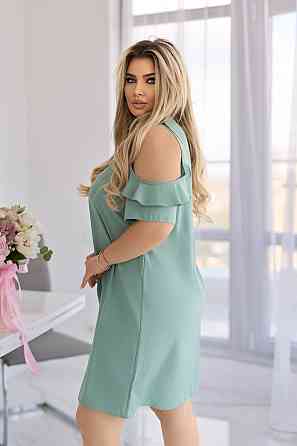 Летнее платье женское с вырезами на рукавах Rossa 46-48, Оливковый Киев