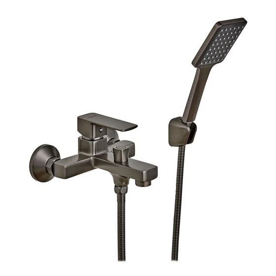 Змішувач для ванної Haiba Kubus 009 Euro Graphite (HB4007) Харків