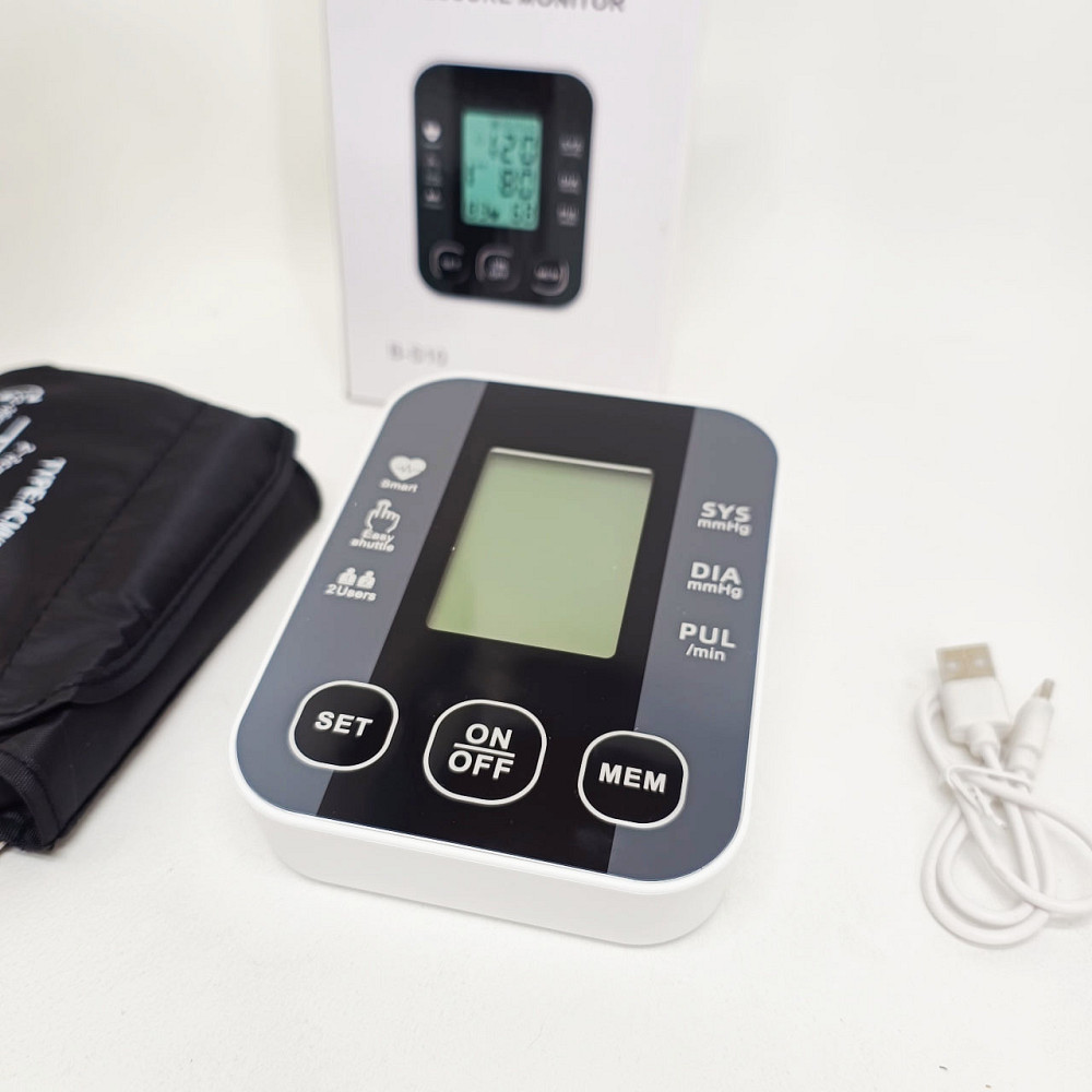 Автоматичний тонометр для вимірювання тиску з роботою від батарей USB РК-дисплеєм індикатором заряду NY-35 Львів - фото 8
