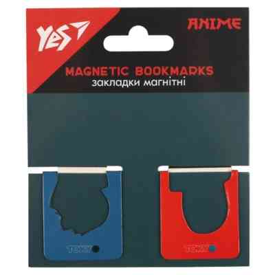 Закладки для книг Yes магнітні Anime, висікання, 2 шт (708400) Вінниця