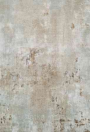 Обои виниловые на флизелине AS creation Della Natura 1.06Х10 под штукатурку под бетон бирюзовые золотистые Киев