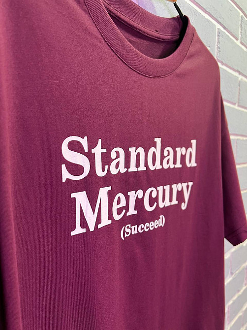 Футболка женская A-N 25007 оверсайз удлиненная с надписью принтом впереди one size, бордовый, one size Киев - изображение 15