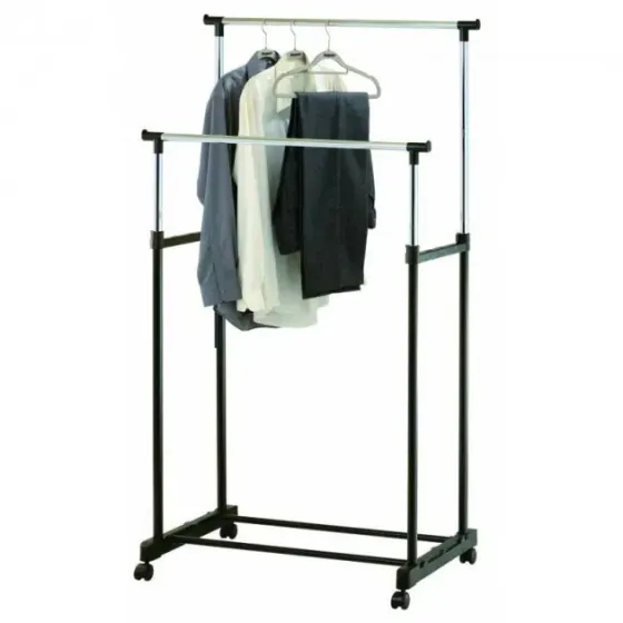 Телескопическая стойка-вешалка для одежды - Double Pole Clothes Horse Коломия