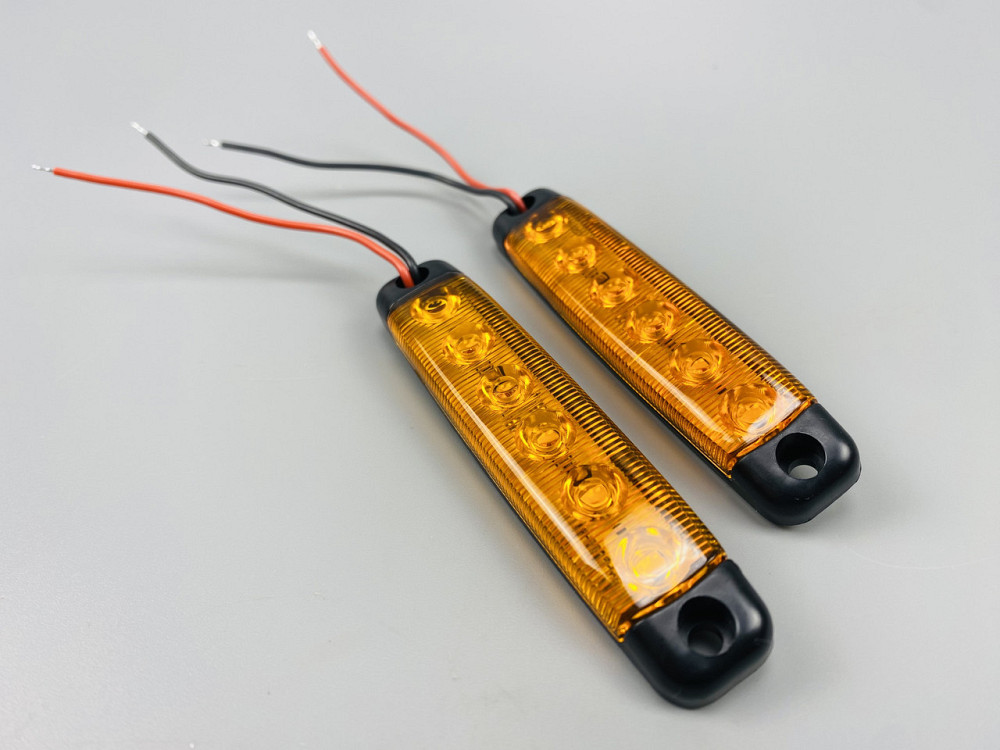 Бічні покажчики габаритних вогнів для вантажівки, габаритні вогні, стоп-сигнал, заднє світло 6 світлодіодів Мукачево - фото 7