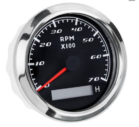 Тахометр Со Счетчиком Моточасов I Gauge 85Mm 0-7000 Rpm (Черный) Led Дисплей Дніпро