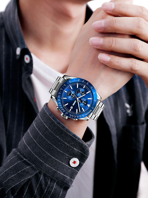 Skmei 9253SIBU Silver-Blue SBR Киев - изображение 3