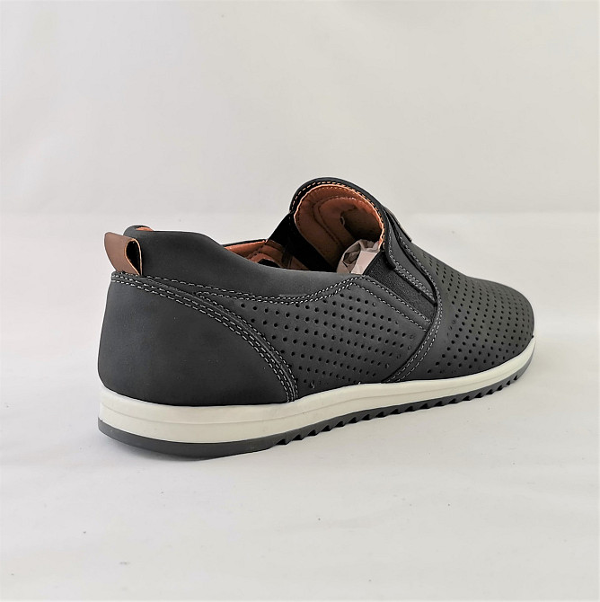 Мужские Мокасины Летние Сеточка Черные Туфли (размеры: 41) Видео Обзор - 12-1 Днепр - изображение 6