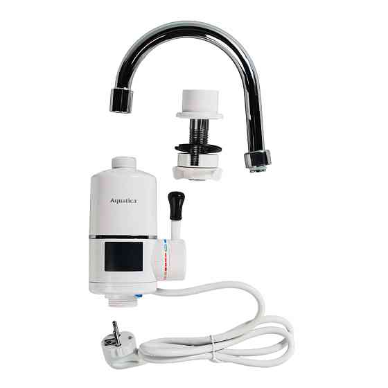 AQUATICA Кран-водонагреватель проточный s96 3.3кВт для кухни излив ухо на гайке с индикатором и Коломия