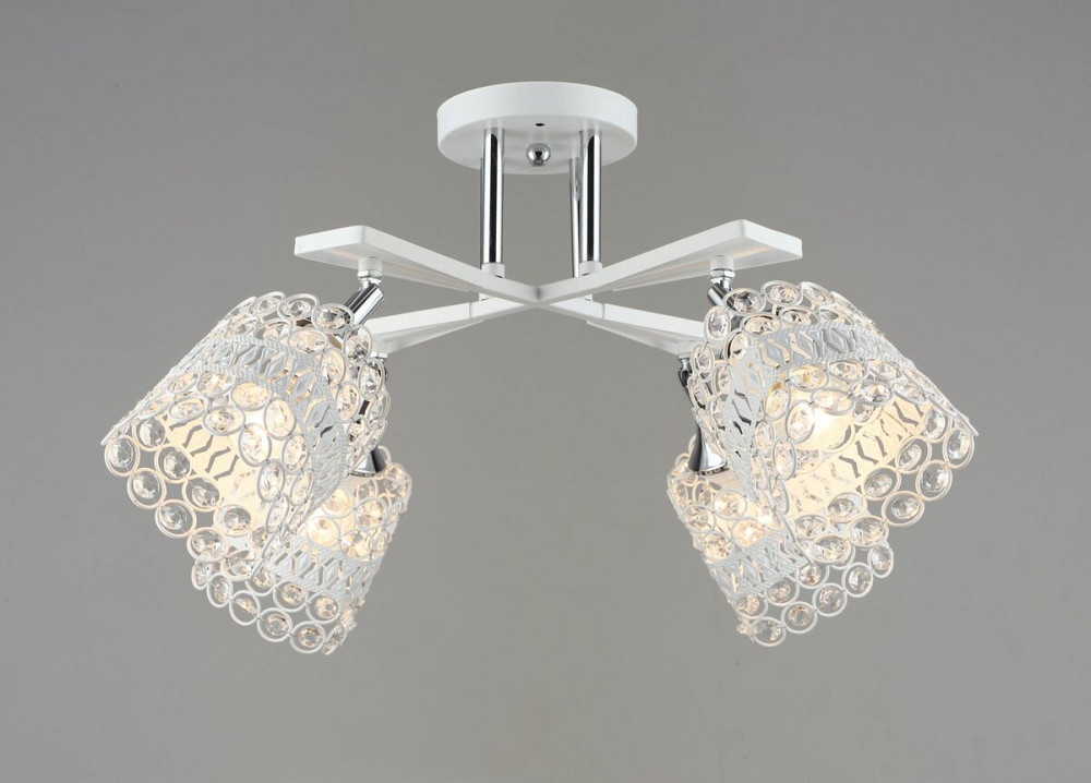 SIRIUS Люстра стельова Sirius B N5958/4 WT+CR з поворотнім механізмом Коломия - фото 1