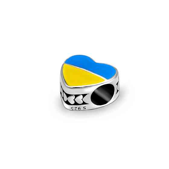 Срібний шарм «Любов до України» MasterSem Київ