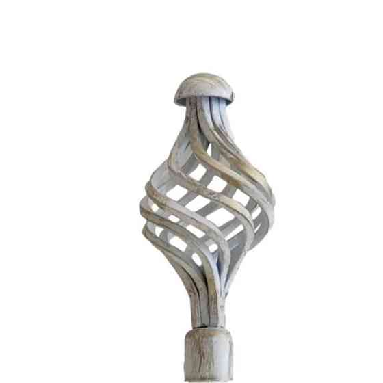 Наконечник для металевого карниза "Арезо" (колір біле-золото, діаметр 16 мм) Бровари