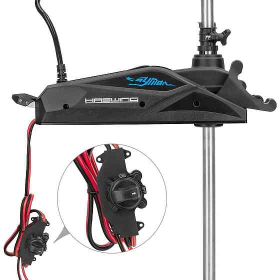 Електромотор Haswing Cayman B 80Lbs 24V GPS чорний Київ