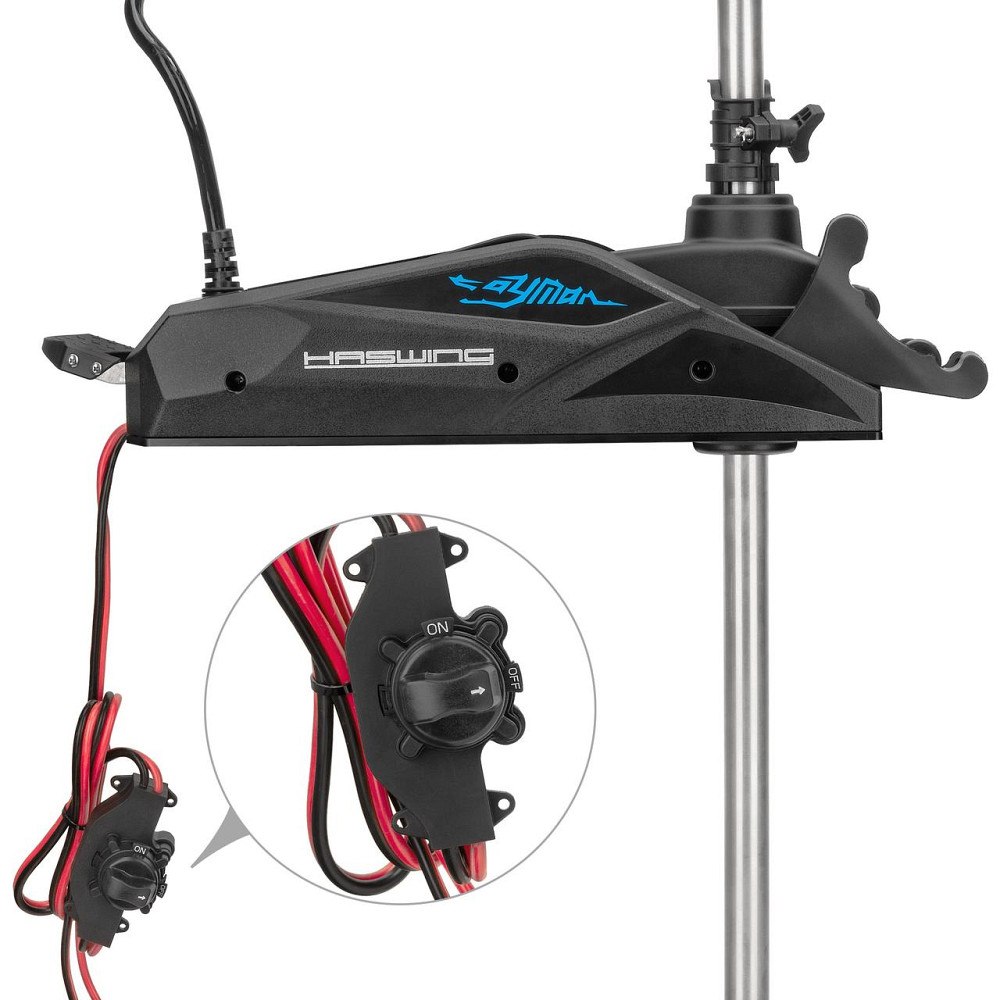 Электромотор Haswing Cayman B 80Lbs 24V GPS черный Киев - изображение 4