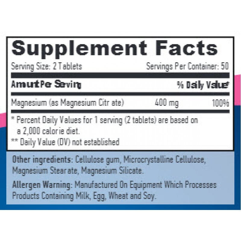 Цитрат магнію Haya Labs Magnesium Citrate 200 mg 100 tabs Луцьк - фото 2