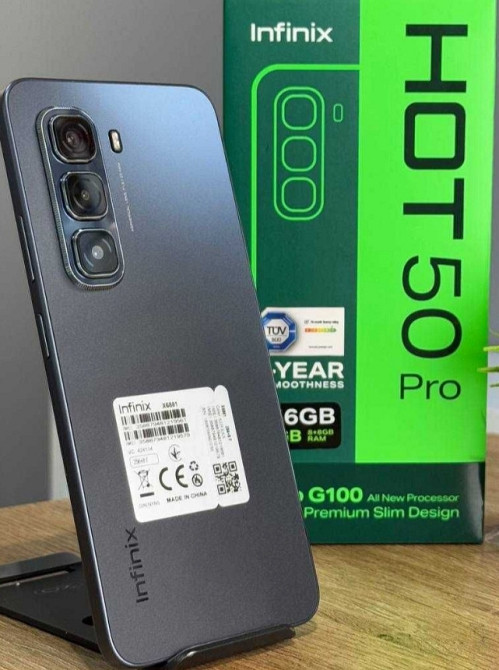 Смартфон Infinix Hot 50 Pro 8/256Gb. NFC 120Hz. Black. Киев - изображение 7