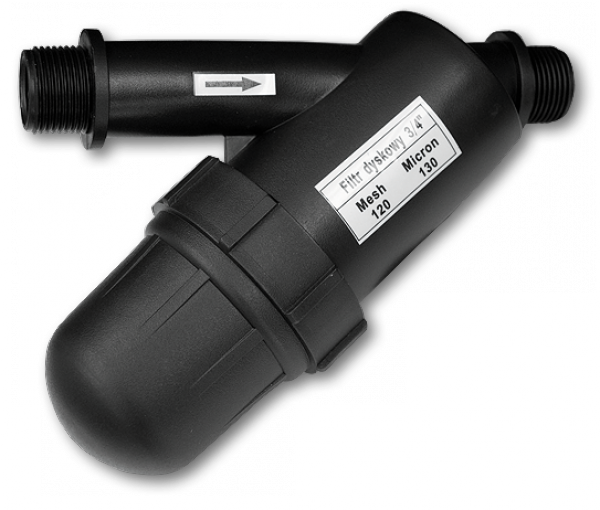 Фільтр дисковий із зовнішньою різьбою 3/4", 120 мesh, DSF-034DML Київ - фото 1