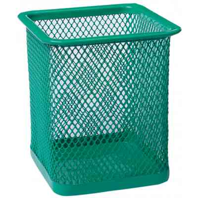 Подставка для ручек Buromax квадратная, металлическая, зеленая (BM.6201-04) Винница