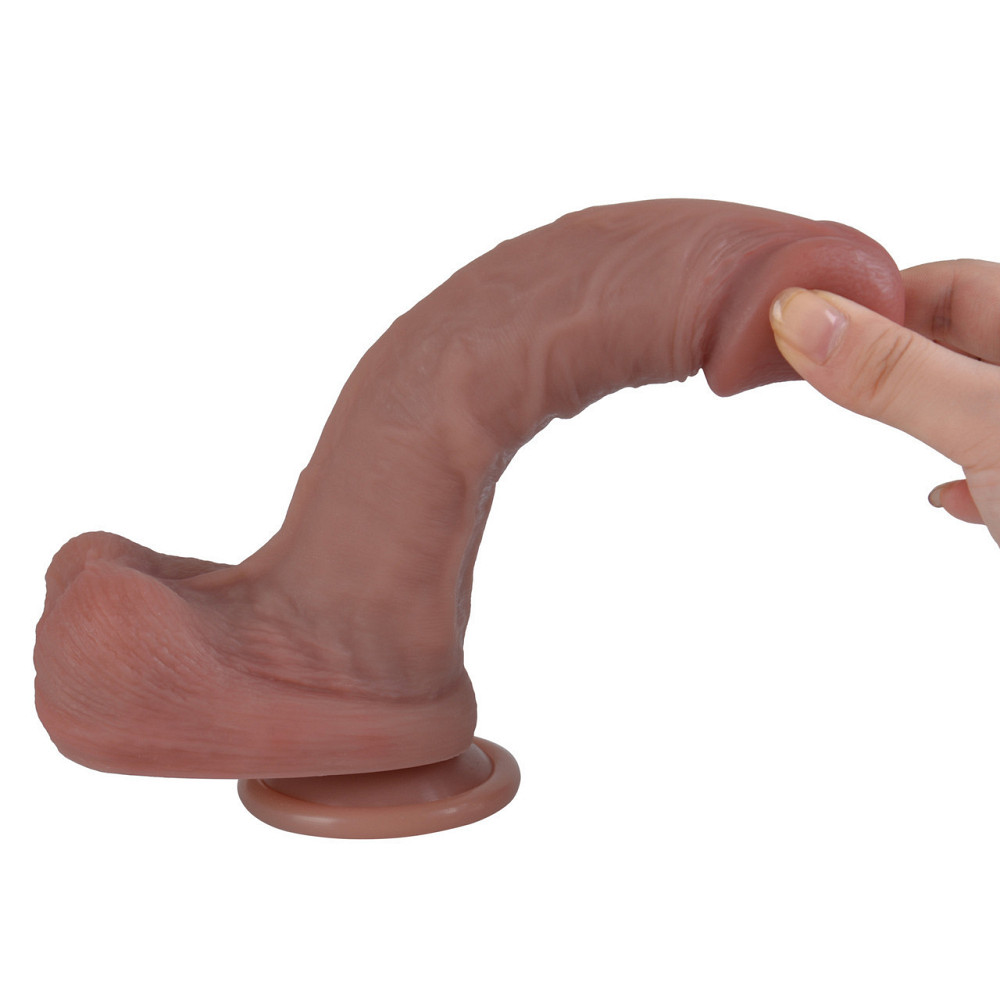 Фалоімітатор - Erospace Natural Play Silicone Dildo D2, 20.6 см Sex Aura Київ - фото 6
