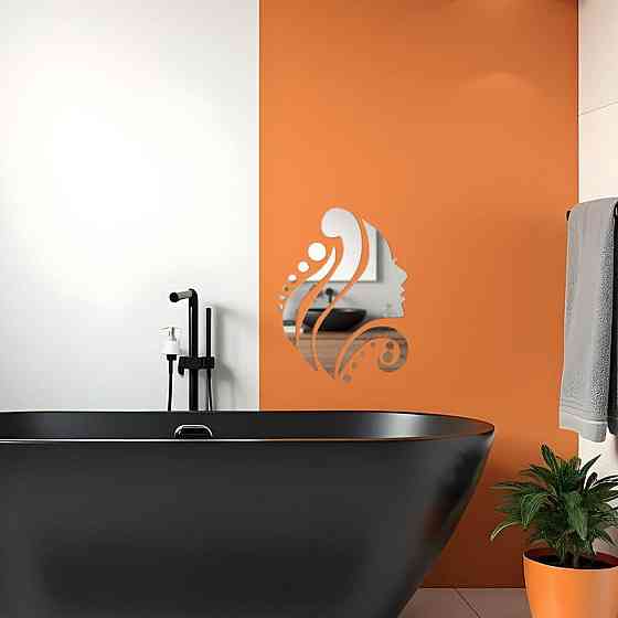 Зеркальный самоклеящийся декор 