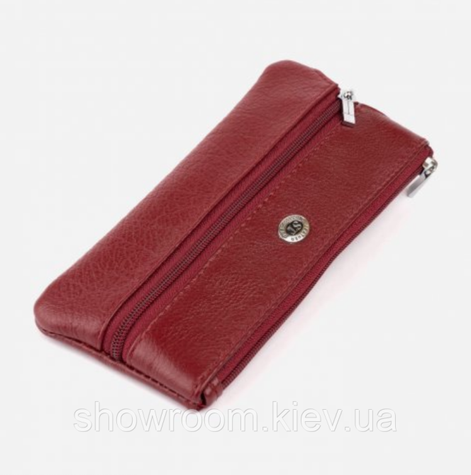 Женская кожаная бордовая ключница (405) Киев - изображение 1